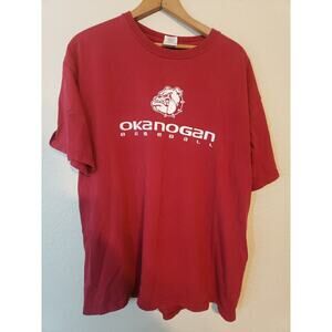 Okanogan baseball High School bulldog Washington T-shirt Red XL